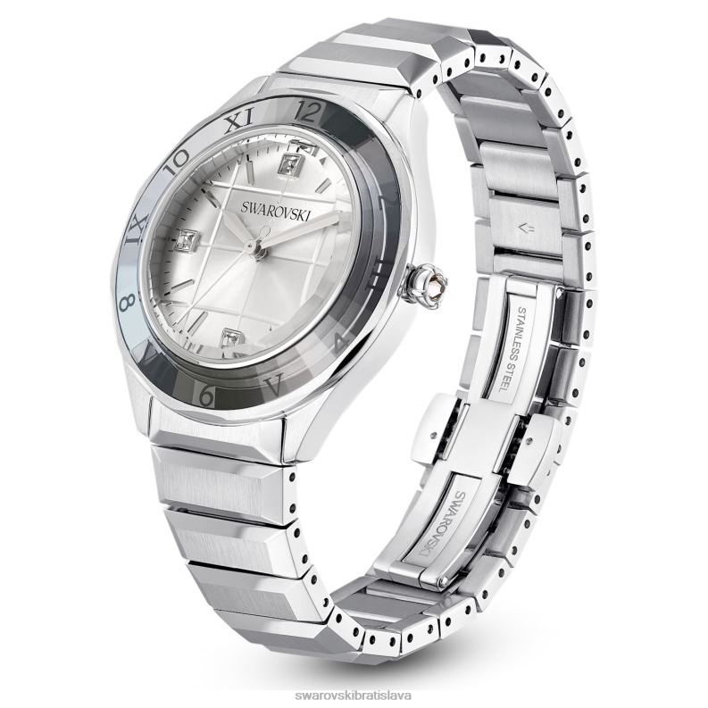 37mm hodinky švajčiarska výroba, kovový náramok, strieborný tón, nehrdzavejúca oceľ B8ZNT1221 Swarovski príslušenstvo - Image 2