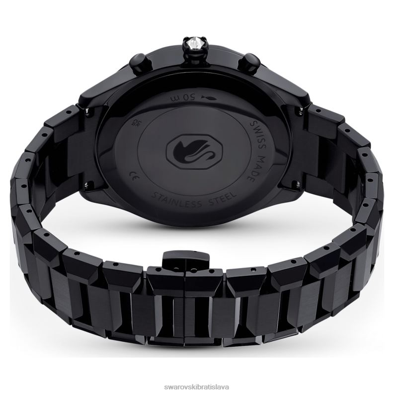 39 mm hodinky švajčiarska výroba, kovový náramok, čierny, čierny povrch B8ZNT1239 Swarovski príslušenstvo - Image 4