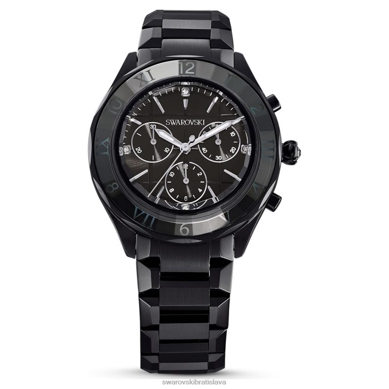 39 mm hodinky švajčiarska výroba, kovový náramok, čierny, čierny povrch B8ZNT1239 Swarovski príslušenstvo - Image 1