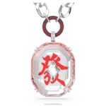 alea náhrdelník červená, rhodiovaná B8ZNT128 Swarovski šperky