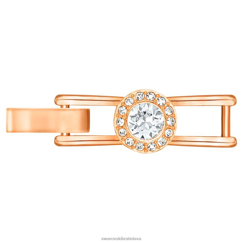 anjelský extender okrúhly výbrus, biely, pozlátený ružovým zlatom B8ZNT1131 Swarovski šperky - Image 1
