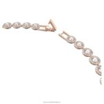 anjelsky náhrdelník okrúhly výbrus, biely, pozlátený ružovým zlatom B8ZNT10 Swarovski šperky - Image 4