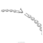 anjelsky náhrdelník okrúhly výbrus, biely, rhodiovaný B8ZNT5 Swarovski šperky - Image 4