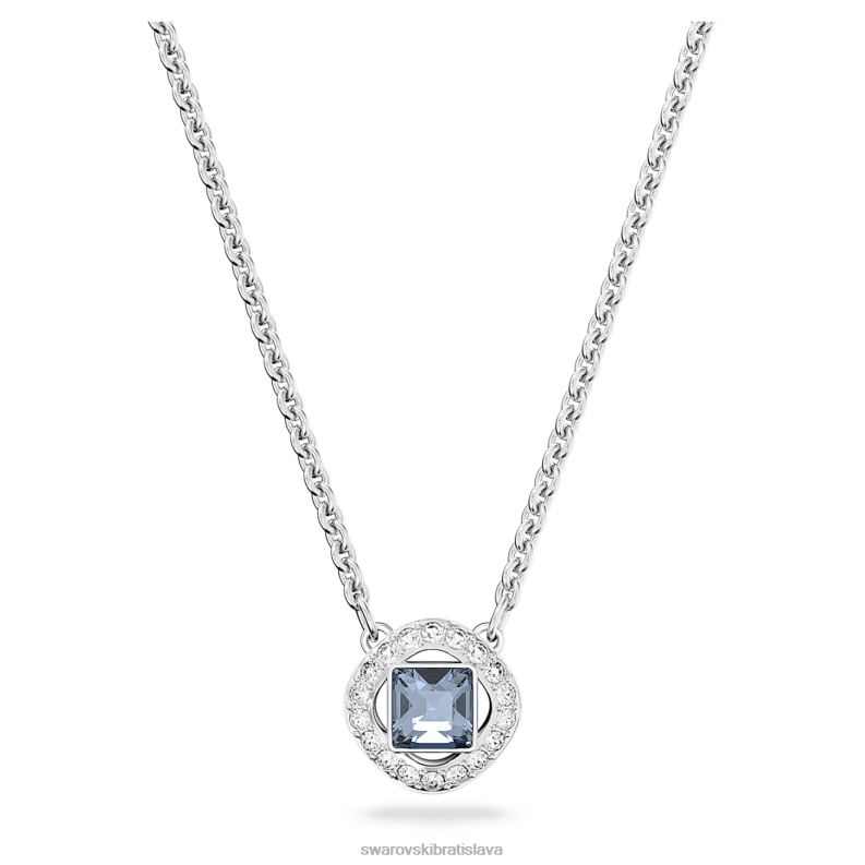 anjelsky_nahrdelnik_stvorcovy_rez_modra_rhodiovana_b8znt28_swarovski_sperky.jpg anjelsky náhrdelník štvorcový rez, modrá, rhodiovaná B8ZNT28 Swarovski šperky - Image 1