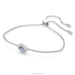 anjelsky náramok štvorcový rez, modrá, rhodiovaná B8ZNT425 Swarovski šperky - Image 3