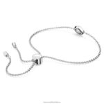 anjelsky náramok štvorcový rez, modrá, rhodiovaná B8ZNT425 Swarovski šperky - Image 5