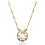 bella v prívesok okrúhly strih, zlatý tón, pozlátený B8ZNT190 Swarovski šperky