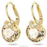 bella v visiace náušnice okrúhly strih, zlatý tón, pozlátený B8ZNT778 Swarovski šperky - Image 4