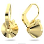 bella v visiace náušnice okrúhly strih, zlatý tón, pozlátený B8ZNT778 Swarovski šperky - Image 5