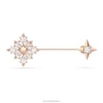 brošňa stella kite strih, hviezdicový, biely, pozlátený ružovým zlatom B8ZNT1102 Swarovski príslušenstvo