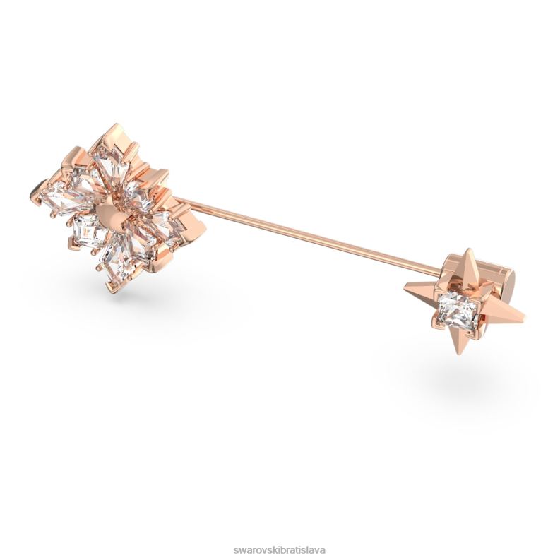 brošňa stella kite strih, hviezdicový, biely, pozlátený ružovým zlatom B8ZNT1102 Swarovski príslušenstvo - Image 3