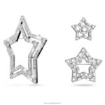 brošňa stella zmiešané rezy, hviezdicové, biele, rhodiované B8ZNT394 Swarovski príslušenstvo - Image 3
