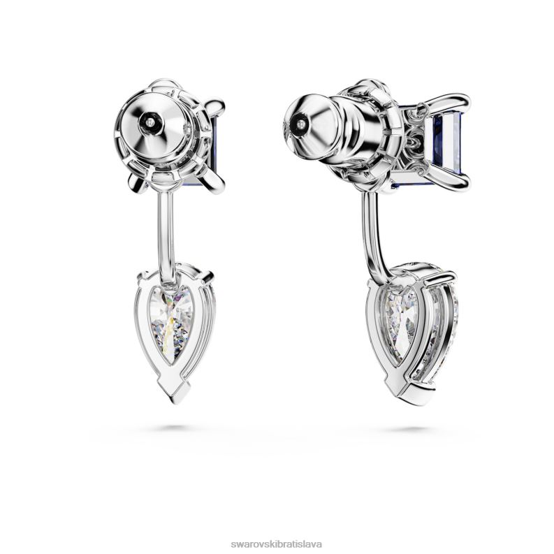 bundy mesmera s náušnicami zmiešané strihy, odnímateľné, modré, rhodiované B8ZNT969 Swarovski šperky - Image 5
