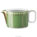 čajník signum porcelán, zelená B8ZNT1731 Swarovski dekorácie - Image 3