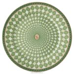 chlebový tanier signum porcelán, zelená B8ZNT1751 Swarovski dekorácie