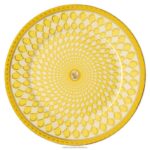 chlebový tanier signum porcelán, žltá B8ZNT1710 Swarovski dekorácie