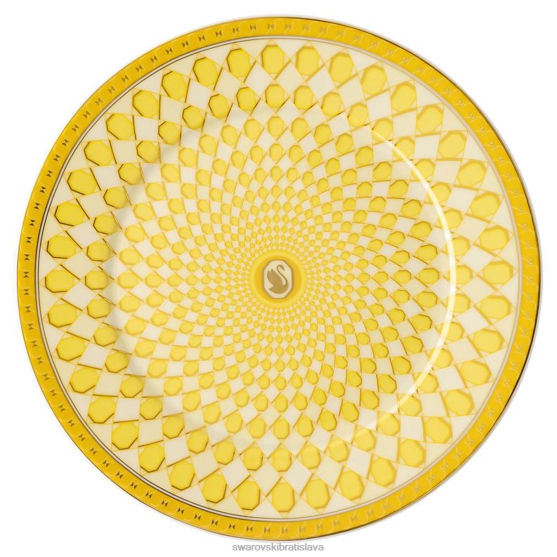 chlebovy_tanier_signum_porcelan_zlta_b8znt1710_swarovski_dekoracie.jpg chlebový tanier signum porcelán, žltá B8ZNT1710 Swarovski dekorácie - Image 1