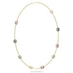 chroma náhrdelník osemhranný výbrus, viacfarebný, pozlátený B8ZNT141 Swarovski šperky - Image 3