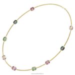 chroma náhrdelník osemhranný výbrus, viacfarebný, pozlátený B8ZNT141 Swarovski šperky - Image 4