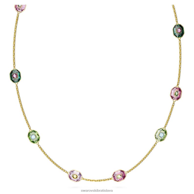 chroma_nahrdelnik_osemhranny_vybrus_viacfarebny_pozlateny_b8znt141_swarovski_sperky.jpg chroma náhrdelník osemhranný výbrus, viacfarebný, pozlátený B8ZNT141 Swarovski šperky - Image 1