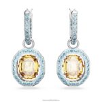 chroma padacie náušnice osemhranný výbrus, viacfarebný, rhodiovaný B8ZNT767 Swarovski šperky - Image 3