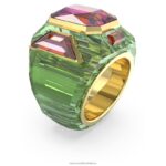 chrómový koktailový prsteň viacfarebné, pozlátené B8ZNT1036 Swarovski šperky - Image 3