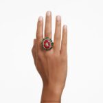 chrómový koktailový prsteň zmiešané strihy, viacfarebné, pozlátené B8ZNT1025 Swarovski šperky - Image 2