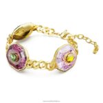 chrómový náramok zmiešané strihy, viacfarebné, pozlátené B8ZNT426 Swarovski šperky - Image 3