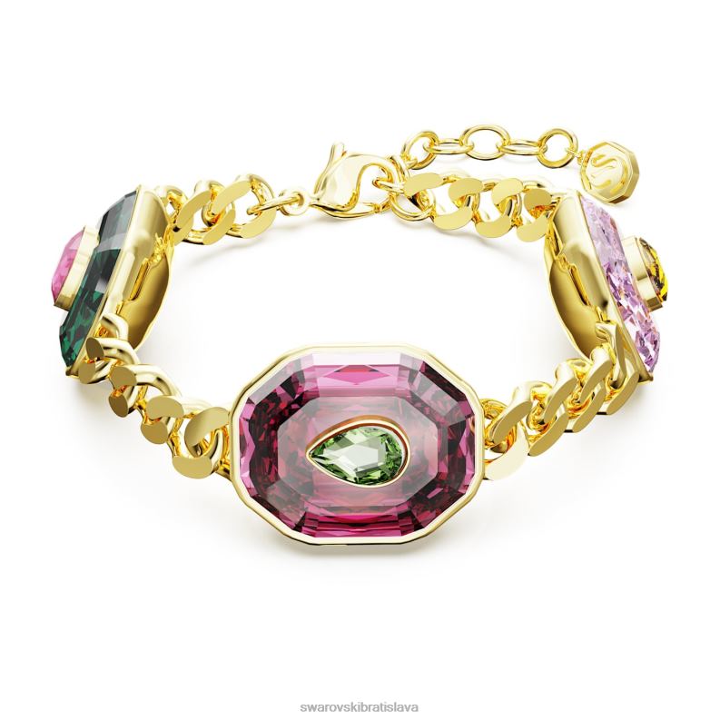 chromovy_naramok_zmiesane_strihy_viacfarebne_pozlatene_b8znt426_swarovski_sperky.jpg chrómový náramok zmiešané strihy, viacfarebné, pozlátené B8ZNT426 Swarovski šperky - Image 1