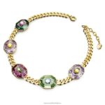 chrómový tlmič zmiešané strihy, viacfarebné, pozlátené B8ZNT366 Swarovski šperky - Image 3