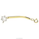 constella extender okrúhly výbrus, biely, pozlátený B8ZNT1127 Swarovski šperky
