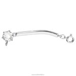 constella extender okrúhly výbrus, biely, rhodiovaný B8ZNT1122 Swarovski šperky