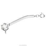 constella extender okrúhly výbrus, biely, rhodiovaný B8ZNT1122 Swarovski šperky - Image 3
