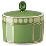 cukornička signum porcelán, zelená B8ZNT1725 Swarovski dekorácie