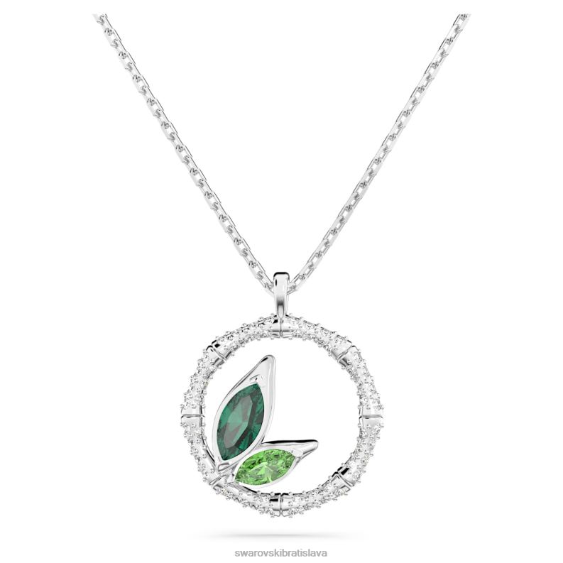 delliovy_nahrdelnik_okruhly_tvar_bambus_zelena_rhodiovane_b8znt87_swarovski_sperky.jpg delliový náhrdelník okrúhly tvar, bambus, zelená, rhodiované B8ZNT87 Swarovski šperky - Image 1