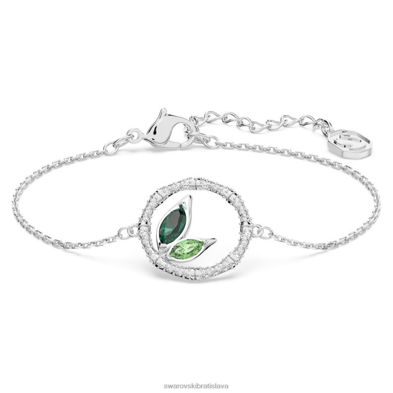 delliovy_naramok_bambus_zeleny_rhodiovany_b8znt441_swarovski_sperky.jpg delliový náramok bambus, zelený, rhodiovaný B8ZNT441 Swarovski šperky - Image 1