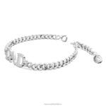 Deň otcov - otec náramok biela, rhodiovaná B8ZNT470 Swarovski šperky - Image 3