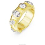 dextera krúžok zmiešané strihy, biele, pozlátené B8ZNT1021 Swarovski šperky - Image 2