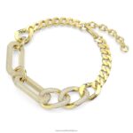 dextera náhrdelník vyhlásenie, zmiešané odkazy, biele, pozlátené B8ZNT11 Swarovski šperky - Image 3