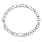 dextera náhrdelník vyhlásenie, zmiešané odkazy, biele, rhodiované B8ZNT37 Swarovski šperky - Image 3