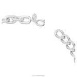 dextera náhrdelník zmiešané články, biele, rhodiované B8ZNT64 Swarovski šperky - Image 4