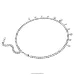 dextera náhrdelník zmiešané rezy, biele, rhodiované B8ZNT107 Swarovski šperky - Image 5