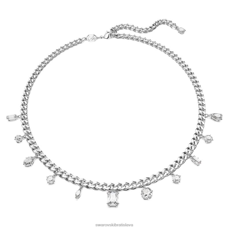 dextera_nahrdelnik_zmiesane_rezy_biele_rhodiovane_b8znt107_swarovski_sperky.jpg dextera náhrdelník zmiešané rezy, biele, rhodiované B8ZNT107 Swarovski šperky - Image 1