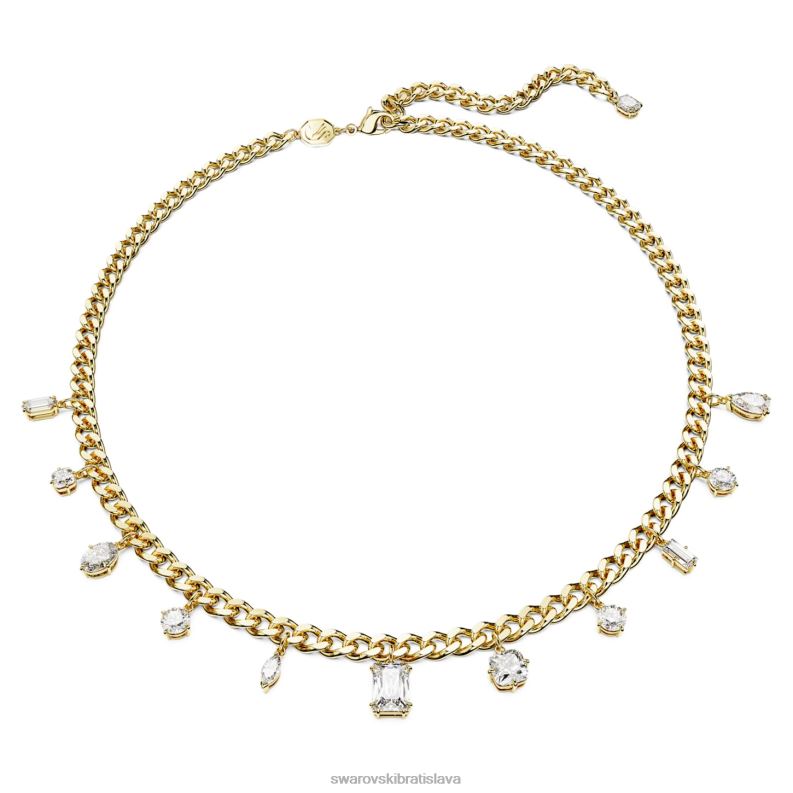 dextera_nahrdelnik_zmiesane_strihy_biele_pozlatene_b8znt110_swarovski_sperky.jpg dextera náhrdelník zmiešané strihy, biele, pozlátené B8ZNT110 Swarovski šperky - Image 1
