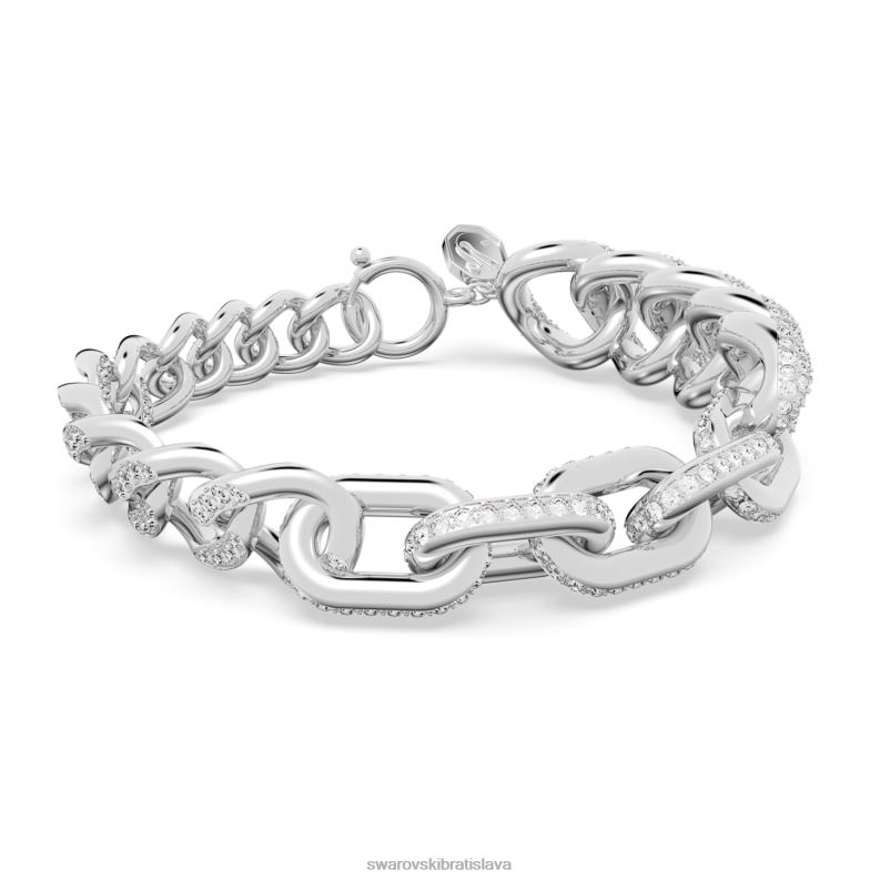 dextera_naramok_dlazba_biela_rhodiovana_b8znt431_swarovski_sperky.jpg dextera náramok dlažba, biela, rhodiovaná B8ZNT431 Swarovski šperky - Image 1