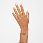 dextera náramok dlažba, zmiešané články, biela, pozlátená B8ZNT422 Swarovski šperky - Image 2