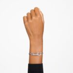 dextera náramok dlažba, zmiešané články, biela, rhodiovaná B8ZNT423 Swarovski šperky - Image 2