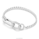 dextera náramok dlažba, zmiešané články, biela, rhodiovaná B8ZNT423 Swarovski šperky - Image 3