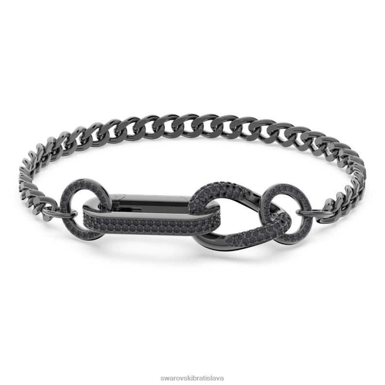 dextera_naramok_dlazba_zmiesane_clanky_cierna_ruteniova_b8znt428_swarovski_sperky.jpg dextera náramok dlažba, zmiešané články, čierna, ruténiová B8ZNT428 Swarovski šperky - Image 1