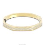 dextera náramok v tvare osemuholníka, biele, pozlátené B8ZNT593 Swarovski šperky